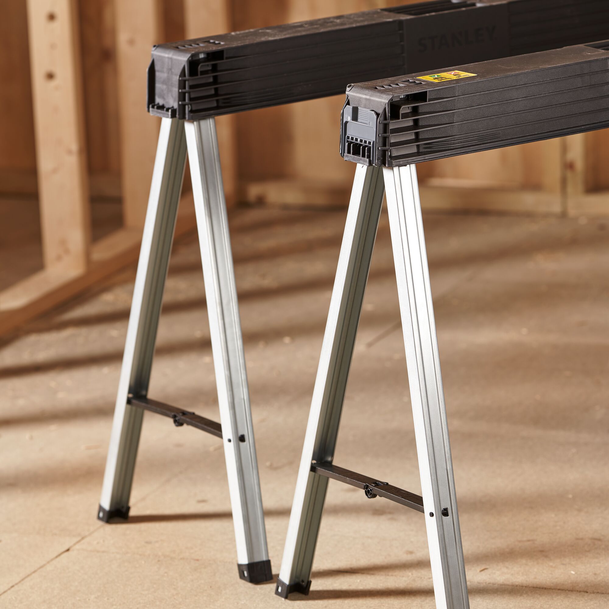 STANLEY® Folding Metal Sawhorse (Pair 